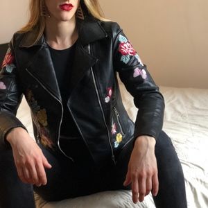 Romeo&Juliet Couture Vegan Leather Moto Jacket